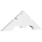 Ekena Millwork Vanguard Architectural Grade PVC Gable Bracket, 36"W x 12"H x 2"D x 4"F, 8/12 Pitch GBP036X12X0204VAN00 - alternate 1